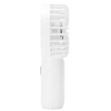 Portable Handheld Fan USB Rechargeable Enhanced Wind Small Fan for Travel Office StudyWhite