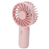 Portable Handheld Fan USB Rechargeable Enhanced Wind Small Fan for Travel Office StudyPink