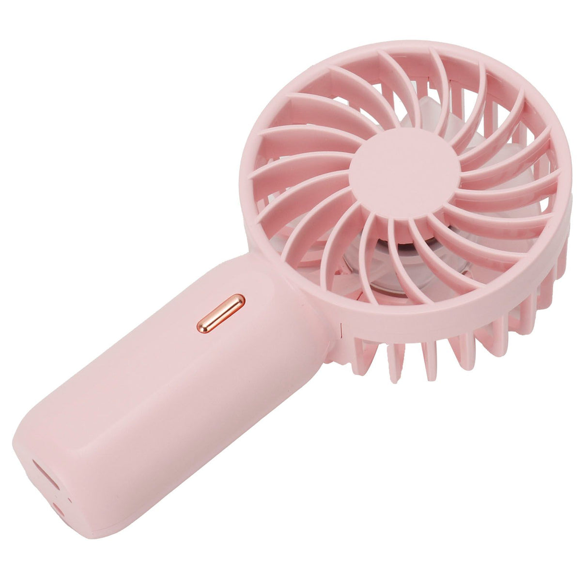 Portable Handheld Fan USB Rechargeable Enhanced Wind Small Fan for Travel Office StudyPink