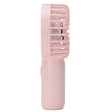 Portable Handheld Fan USB Rechargeable Enhanced Wind Small Fan for Travel Office StudyPink - Low Angle