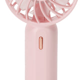 Portable Handheld Fan USB Rechargeable Enhanced Wind Small Fan for Travel Office StudyPink