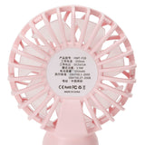 Portable Handheld Fan USB Rechargeable Enhanced Wind Small Fan for Travel Office StudyPink - Extra Image