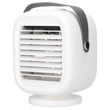 190ml Humidification Air Cooler USB Charging 120° Shaking Head Cooling Fan for Home OfficeWhite