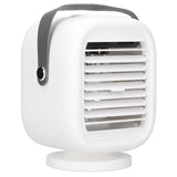 190ml Humidification Air Cooler USB Charging 120° Shaking Head Cooling Fan for Home OfficeWhite