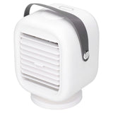 190ml Humidification Air Cooler USB Charging 120° Shaking Head Cooling Fan for Home OfficeWhite - Rear View