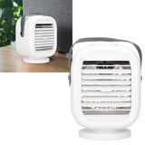 190ml Humidification Air Cooler USB Charging 120° Shaking Head Cooling Fan for Home OfficeWhite - Extra Image
