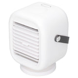 190ml Humidification Air Cooler USB Charging 120° Shaking Head Cooling Fan for Home OfficeWhite - Extra Image