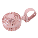 USB Charging Fan with Comfortable Wrist Strap Portable Mini Fan for Indoor Outdoor TravelPink