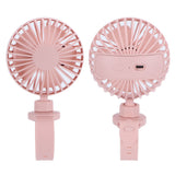 USB Charging Fan with Comfortable Wrist Strap Portable Mini Fan for Indoor Outdoor TravelPink