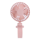 USB Charging Fan with Comfortable Wrist Strap Portable Mini Fan for Indoor Outdoor TravelPink