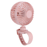 USB Charging Fan with Comfortable Wrist Strap Portable Mini Fan for Indoor Outdoor TravelPink - Close-Up Angle