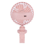 USB Charging Fan with Comfortable Wrist Strap Portable Mini Fan for Indoor Outdoor TravelPink - Extra Image