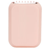 3in 1 Portable Mini Hanging Neck Fan USB Desktop Handheld Bladeless Fan for Home OutdoorPink - Side View