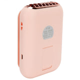 3in 1 Portable Mini Hanging Neck Fan USB Desktop Handheld Bladeless Fan for Home OutdoorPink - 45-Degree Angle