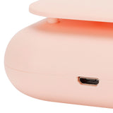 3in 1 Portable Mini Hanging Neck Fan USB Desktop Handheld Bladeless Fan for Home OutdoorPink - Extra Image