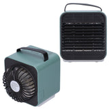 2-in-1 Negative Ion Air Purifier Portable Air Cooler USB Cooling Fan with 3 Wind SpeedGreen - Top-Down View