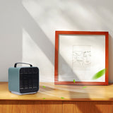 2-in-1 Negative Ion Air Purifier Portable Air Cooler USB Cooling Fan with 3 Wind SpeedGreen - Extra Image