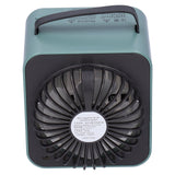 2-in-1 Negative Ion Air Purifier Portable Air Cooler USB Cooling Fan with 3 Wind SpeedGreen