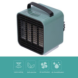2-in-1 Negative Ion Air Purifier Portable Air Cooler USB Cooling Fan with 3 Wind SpeedGreen - Extra Image