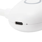 Dual‑Head USB Fan 360° Rotating Portable Neck‑Hanging Electric Fan for Outdoor TravelWhite - Extra Image