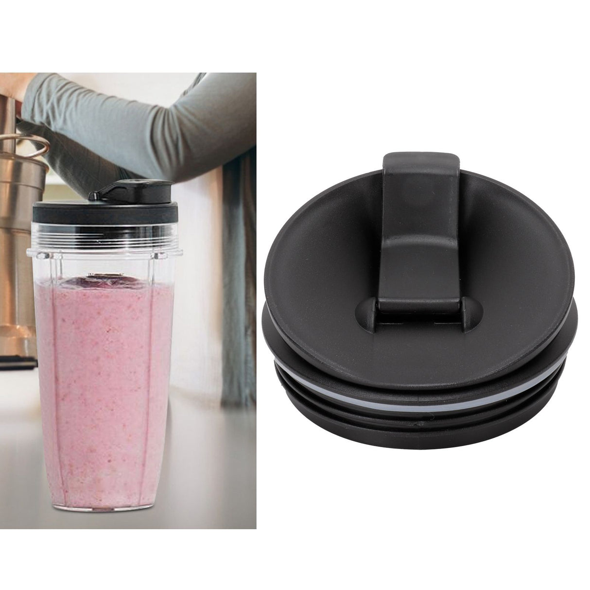 18oz Sealing Lids Replacement Fit for NUTRI NINJA BL2012 BL2013 BL480 BL480D BL481 BL482