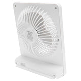 Portable Desktop Fan Mute Desktop USB Charging White Small Fan for Home Office Dormitory - Low Angle