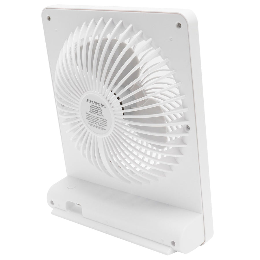 Portable Desktop Fan Mute Desktop USB Charging White Small Fan for Home Office Dormitory