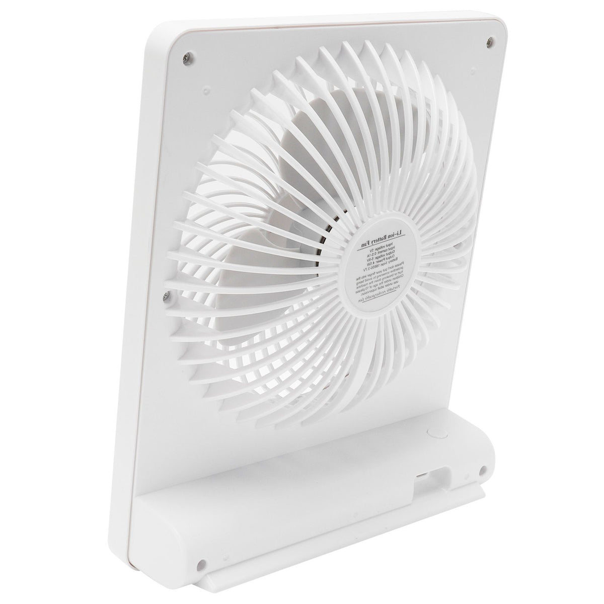 Portable Desktop Fan Mute Desktop USB Charging White Small Fan for Home Office Dormitory