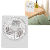 Portable Desktop Fan Mute Desktop USB Charging White Small Fan for Home Office Dormitory - Extra Image