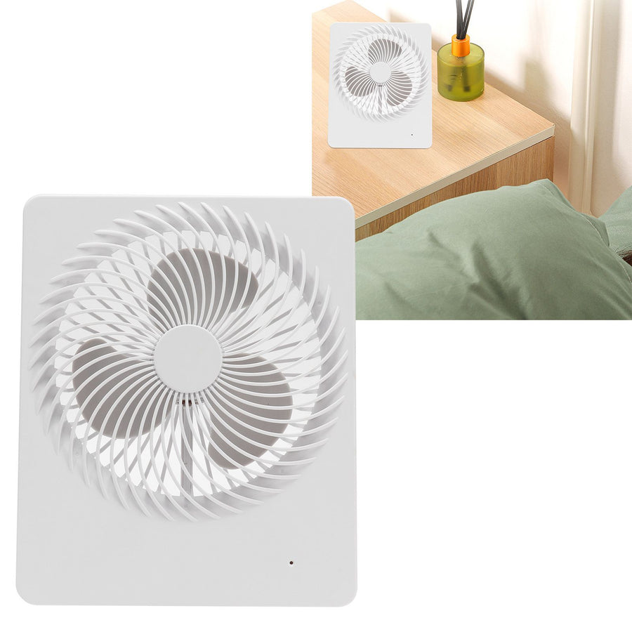 Portable Desktop Fan Mute Desktop USB Charging White Small Fan for Home Office Dormitory