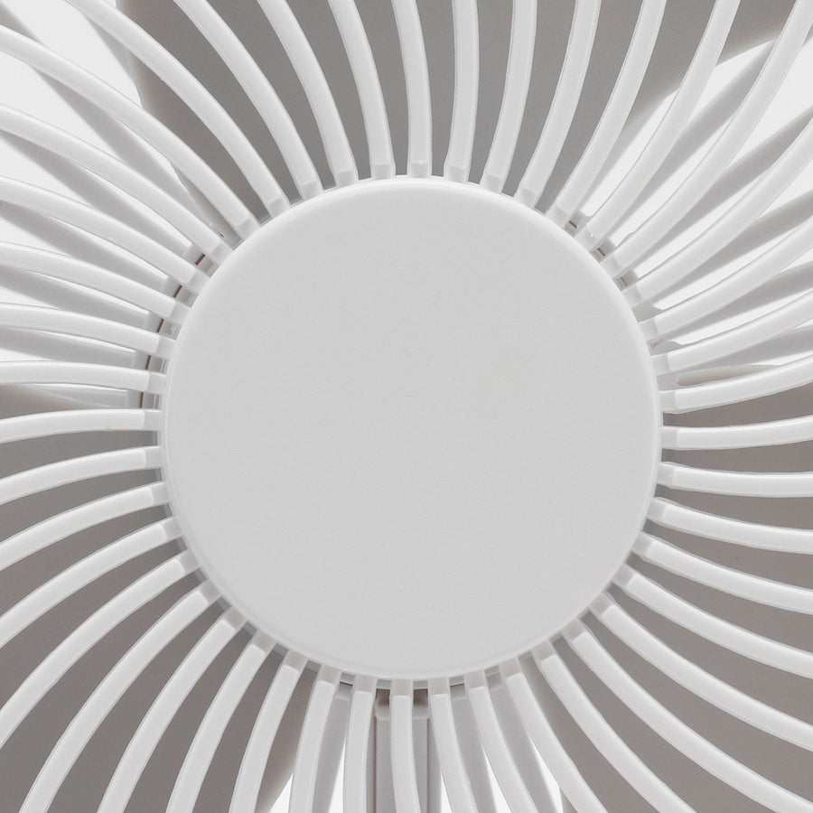 Portable Desktop Fan Mute Desktop USB Charging White Small Fan for Home Office Dormitory