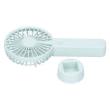 Green Parallel Wind Fan Mini USB Charging Mute Outdoor Handheld Fan with Base for Outdoor