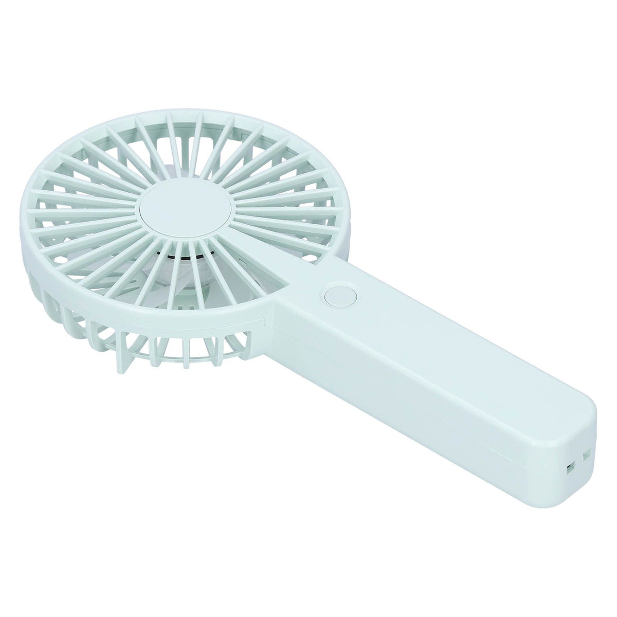 Green Parallel Wind Fan Mini USB Charging Mute Outdoor Handheld Fan with Base for Outdoor