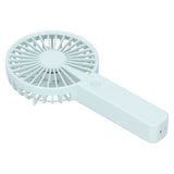 Green Parallel Wind Fan Mini USB Charging Mute Outdoor Handheld Fan with Base for Outdoor