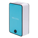 Bladeless Fan Portable Grafted Eyelash Blower Dryer Mini Air Conditioner USB Charging Blue - Top-Down View