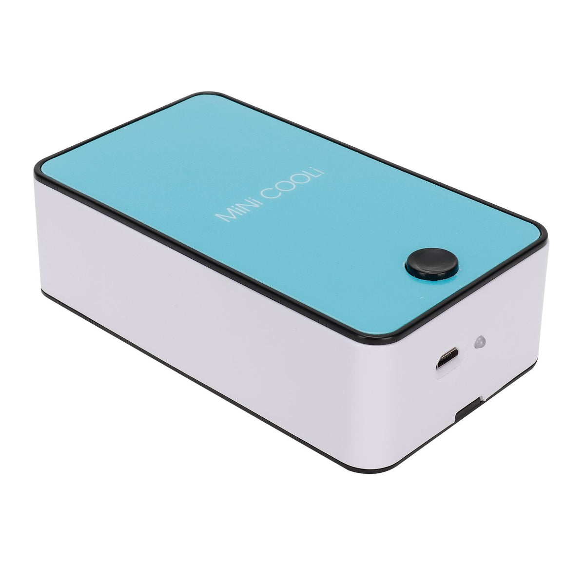 Bladeless Fan Portable Grafted Eyelash Blower Dryer Mini Air Conditioner USB Charging Blue