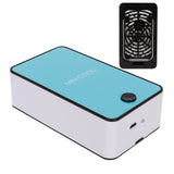 Bladeless Fan Portable Grafted Eyelash Blower Dryer Mini Air Conditioner USB Charging Blue - Extra Image