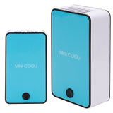 Bladeless Fan Portable Grafted Eyelash Blower Dryer Mini Air Conditioner USB Charging Blue