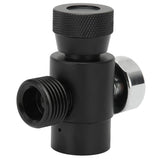CO2 Cylinder Refill Adapter Connector CGA320 // TR21-4 ASA 3000psi Pressure Gauge Black