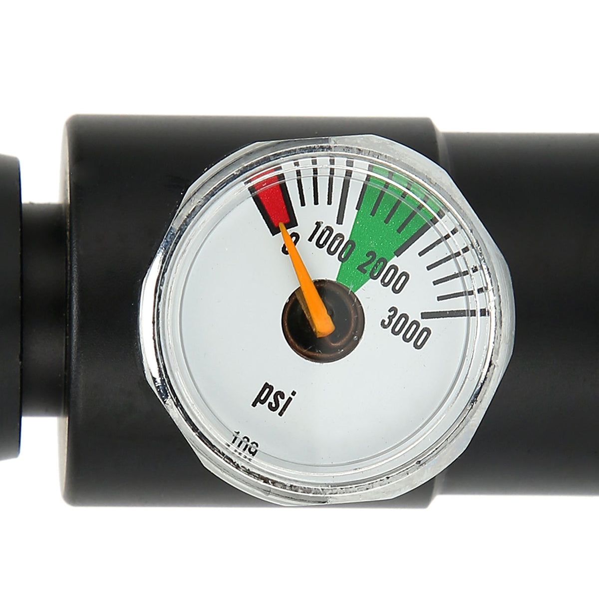 CO2 Cylinder Refill Adapter Connector CGA320 // TR21-4 ASA 3000psi Pressure Gauge Black