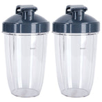 24OZ Transparent Blender Cup Container Lid Set Replacement Fit for 600W/900W Juicer