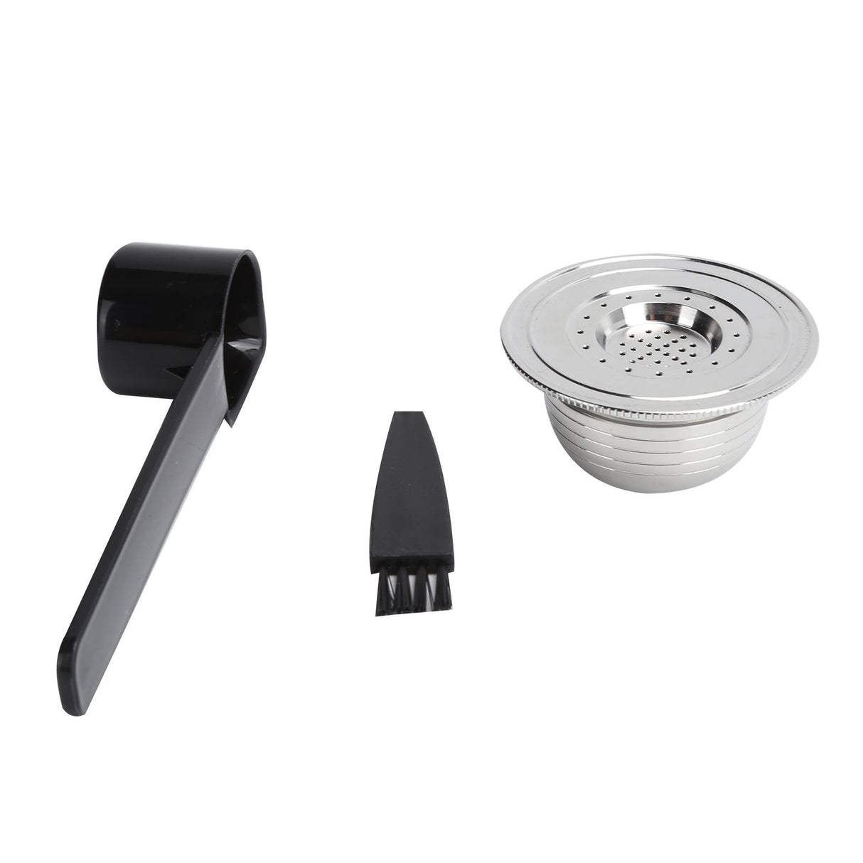 Coffee Capsule Kit with Spoon Brush Gaskets Reusable Coffee Filter Cup Fit for BIALETTI
