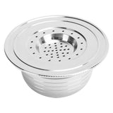Coffee Capsule Kit with Spoon Brush Gaskets Reusable Coffee Filter Cup Fit for BIALETTI - Top-Down View