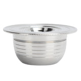 Coffee Capsule Kit with Spoon Brush Gaskets Reusable Coffee Filter Cup Fit for BIALETTI - 45-Degree Angle