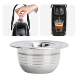 Coffee Capsule Kit with Spoon Brush Gaskets Reusable Coffee Filter Cup Fit for BIALETTI - Extra Image