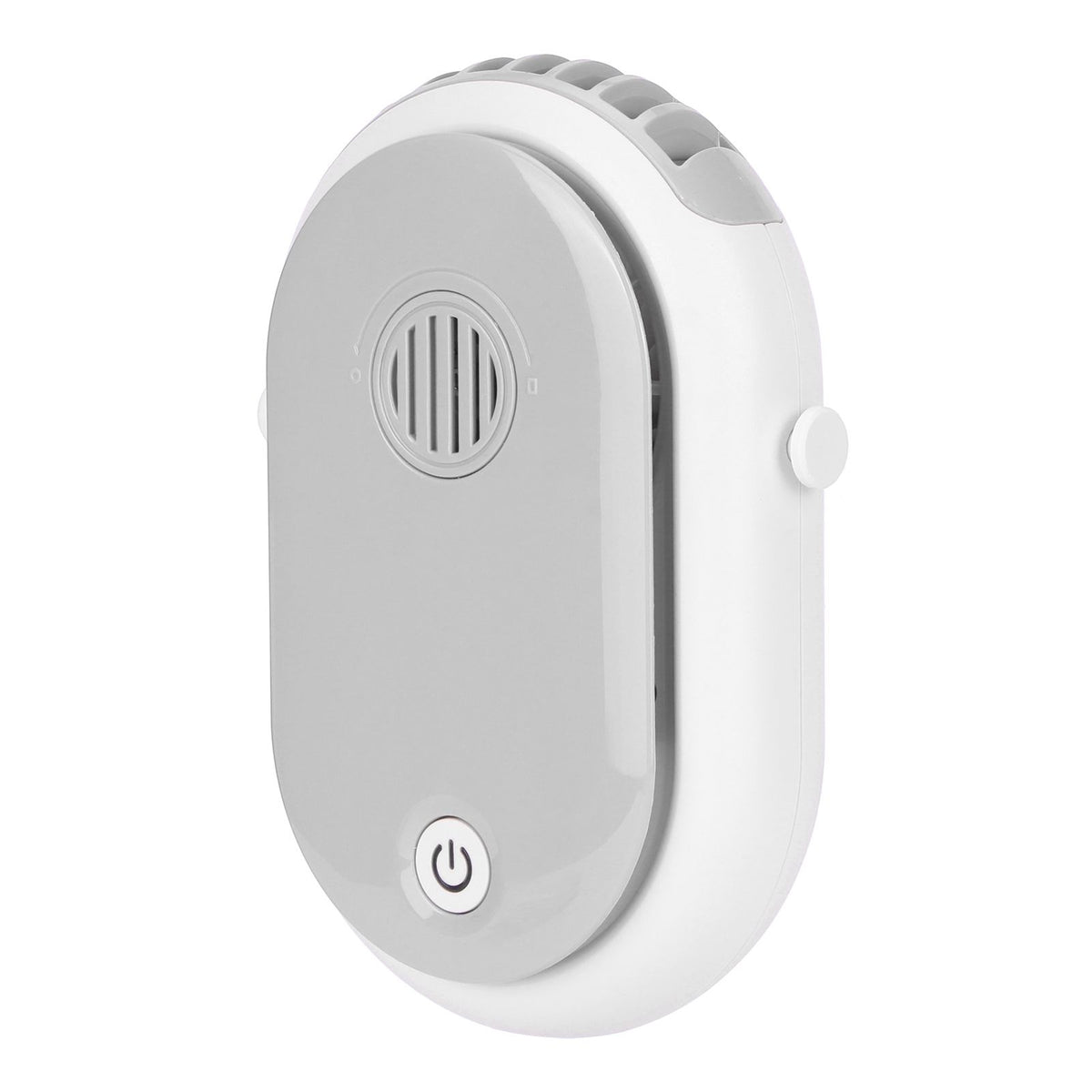 Electric Desktop Fan with 3 Speeds Portable Neck Hanging Aromatherapy Fan USB Charging(White )