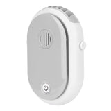 Electric Desktop Fan with 3 Speeds Portable Neck Hanging Aromatherapy Fan USB Charging(White )