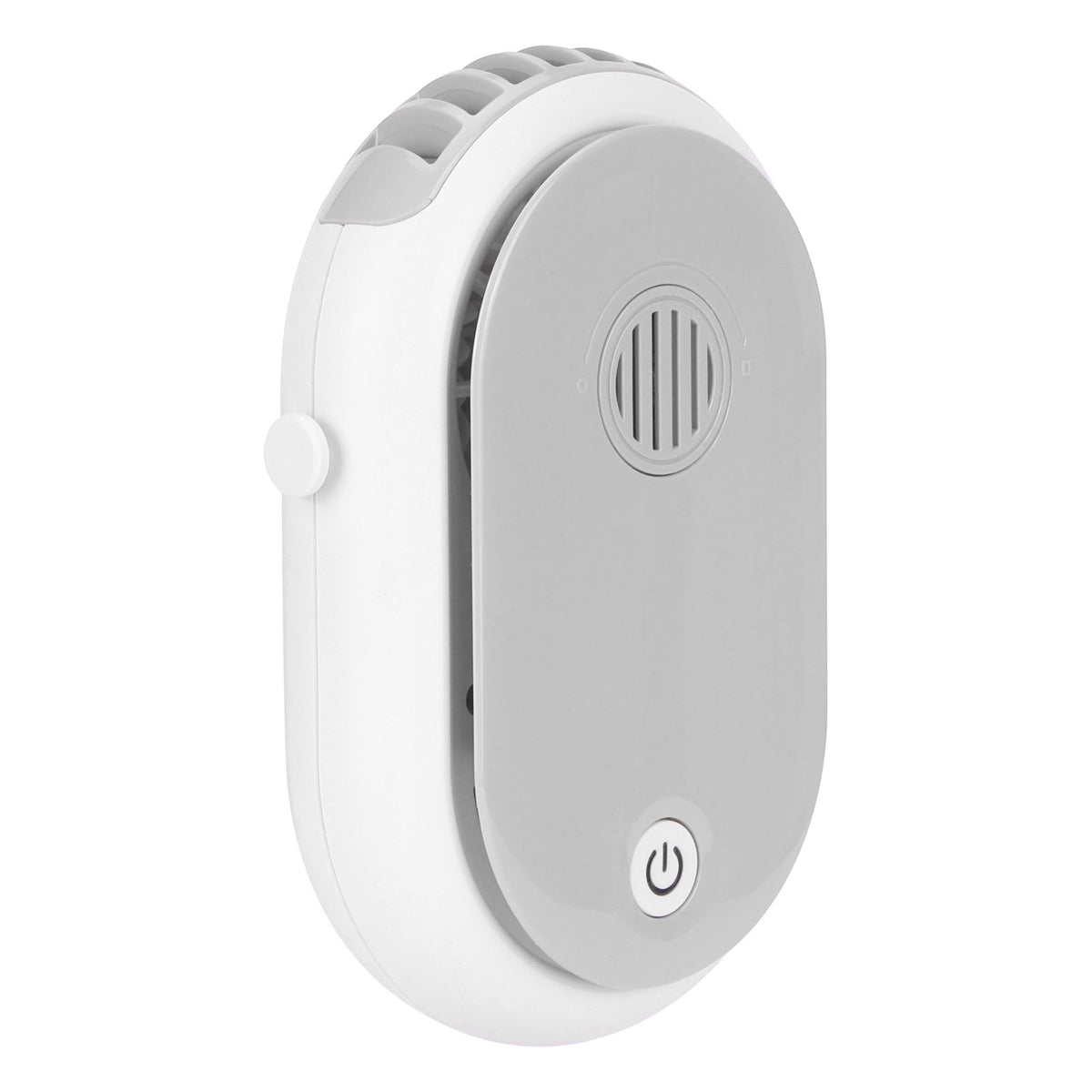 Electric Desktop Fan with 3 Speeds Portable Neck Hanging Aromatherapy Fan USB Charging(White )
