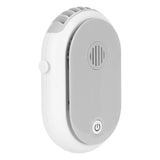 Electric Desktop Fan with 3 Speeds Portable Neck Hanging Aromatherapy Fan USB Charging(White ) - Top-Down View