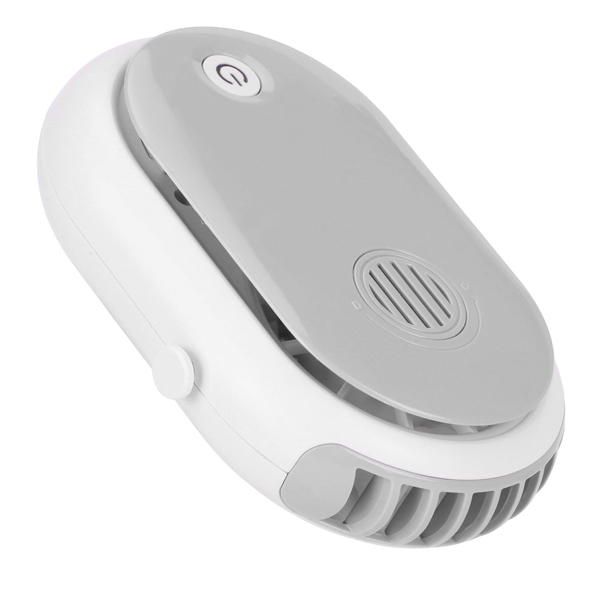 Electric Desktop Fan with 3 Speeds Portable Neck Hanging Aromatherapy Fan USB Charging(White )